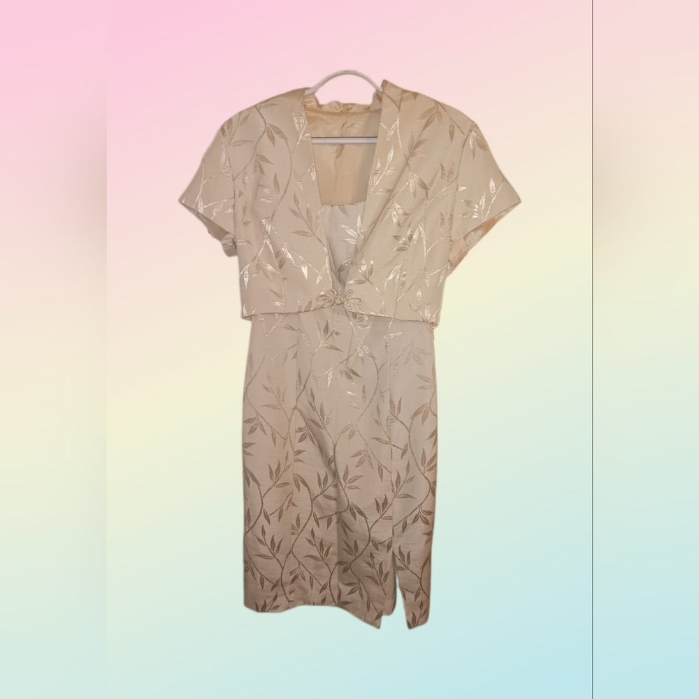 Vintage Handmade Dress Asian-Inspired Small Size